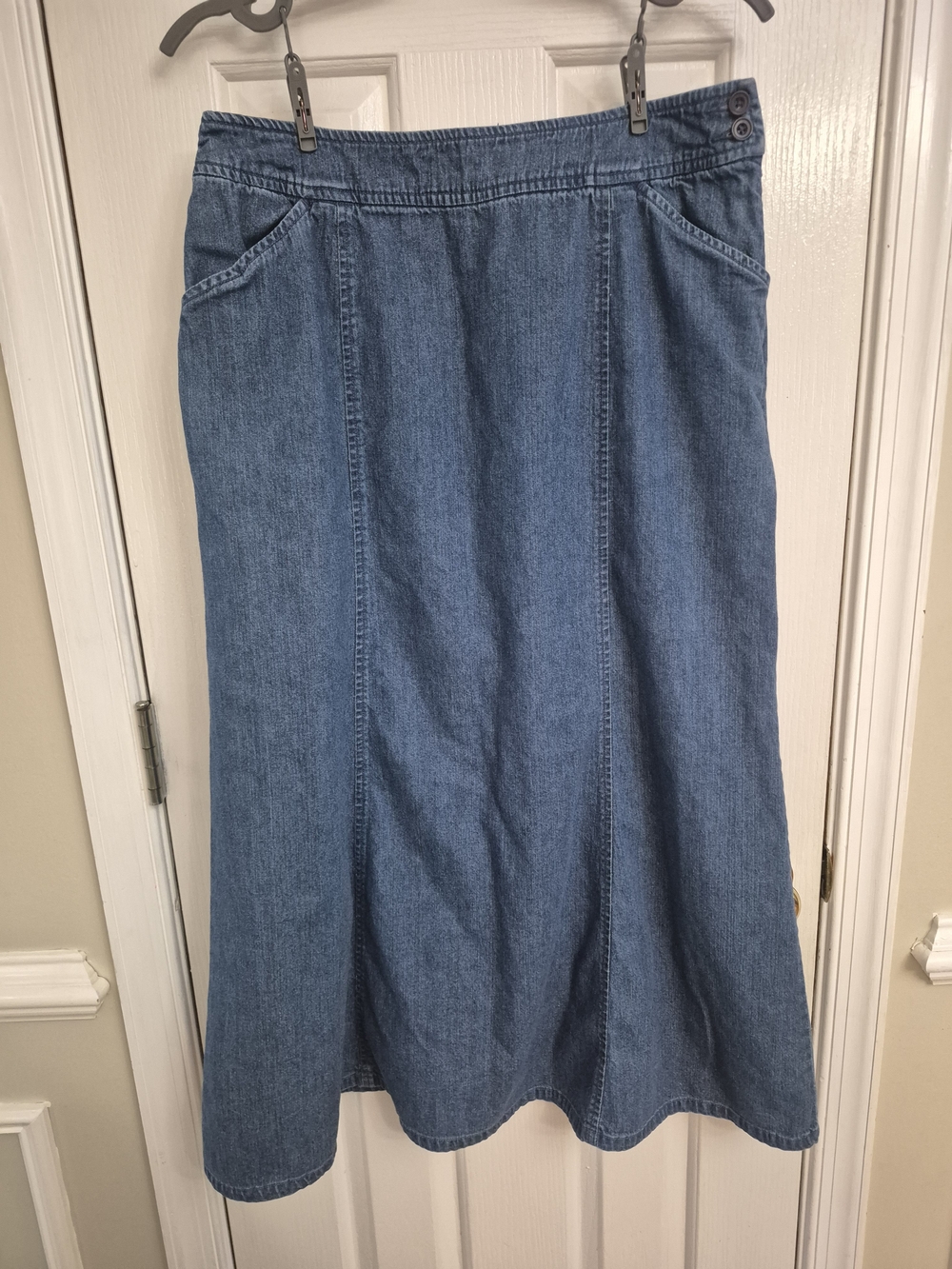 Pendleton Blue Denim Maxi Skirt